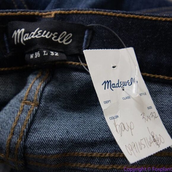 NEW Madewell men's Slim Authentic Flex Jeans in Baxley Wash, 36*32 - Picture 10 of 15